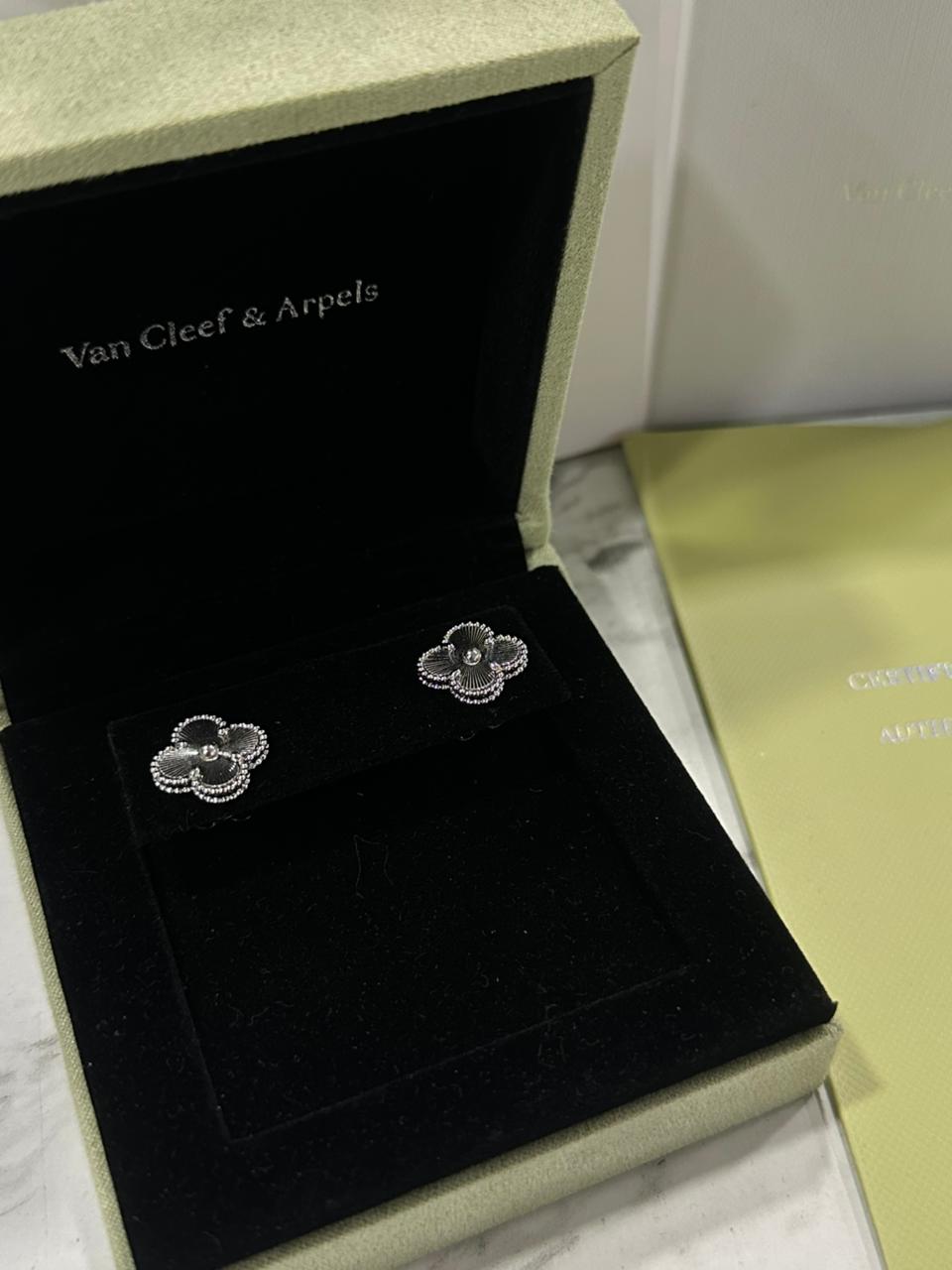 Aretes Van Cleef Plata