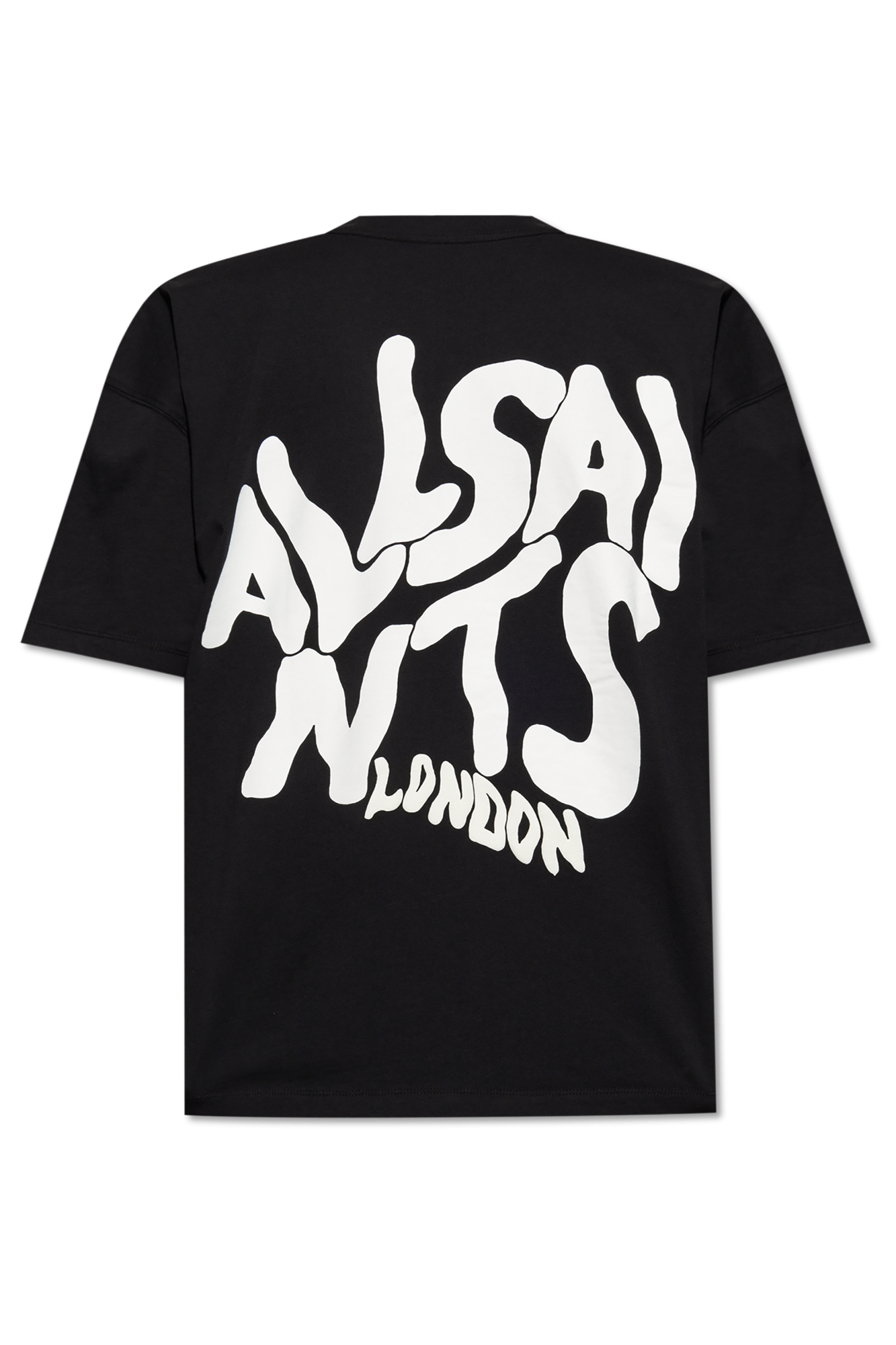 All Saints Black White Logo T-Shirt