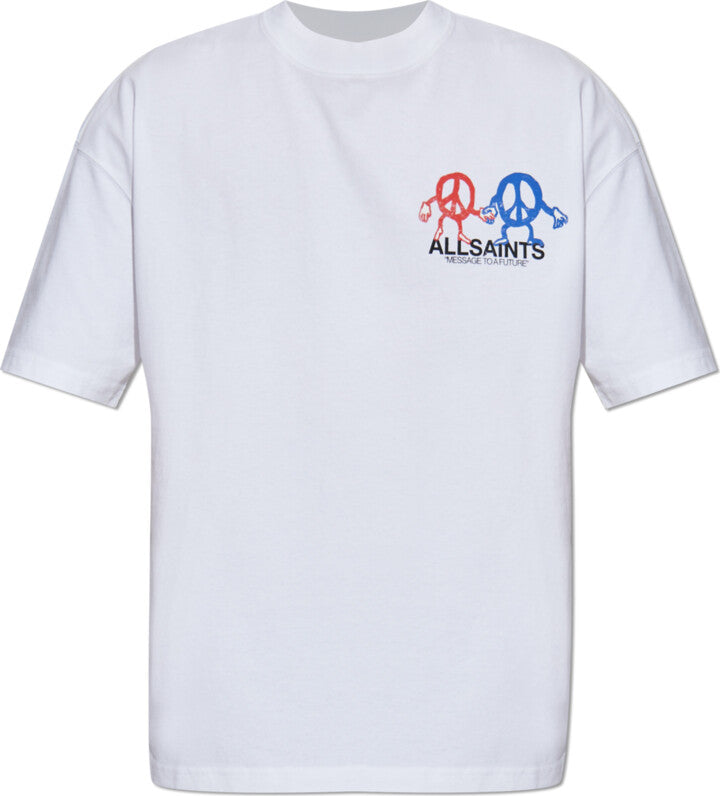 All Saints Message To A Future White T-Shirt