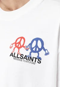 All Saints Message To A Future White T-Shirt